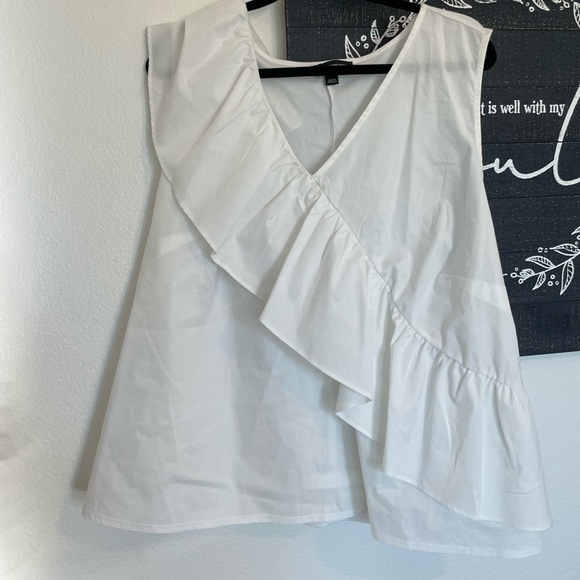 Plus Size One Shoulder Blouse - Picture 2 of 4